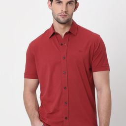 Mufti Slim Fit Opaque Casual Shirt-picture-16