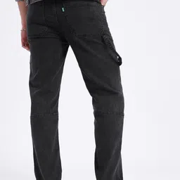 glitchez Men Panelled Relaxed Fit Mid-Rise Stretchable Jeans-picture-30