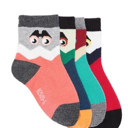 Camey Kids Pack of 4 Patterned Above Ankle-Length Socks-picture-10
