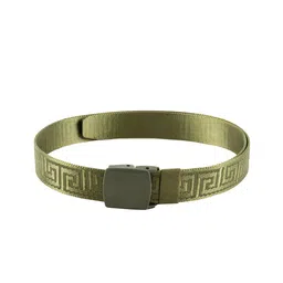 WINSOME DEAL Men Olive Green Textured Belt-image-69