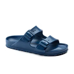 Birkenstock Unisex Arizona Essentials Blue Narrow Slides-image-37