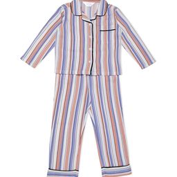 Mystere Paris Girls Blue & Pink Striped Night suit-image-54