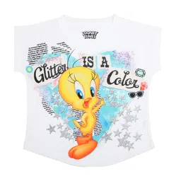 Looney Tunes White Extended Sleeves Regular Top-image-79