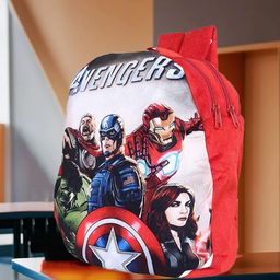 Kuber Industries Unisex Red & Blue Graphic Backpack-38