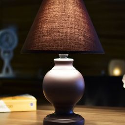 Archies Brown Solid Contemporary Table Lamp-image-6