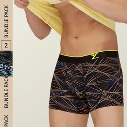 XYXX Men Flux IntelliSoft Pack of 2 Printed Micro Modal Trunks XYTRNK2PCKN391-image-77