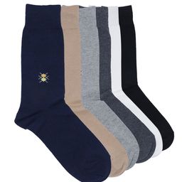 Balenzia Men Pack of 6 Assorted Calf-Length Socks-23