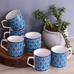 India Circus Set of 6 Printed Cups-52