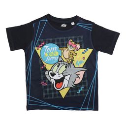Tom & Jerry Boys Navy Blue Printed Round Neck T-shirt-image-60