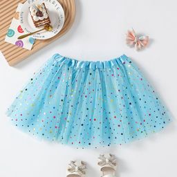 YK Girls Printed Flared Mini Skirt-45