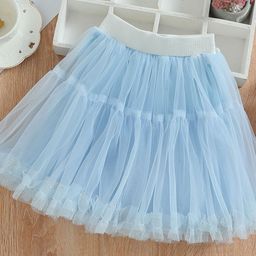 YK Girls Flared Mini Skirt-image-47