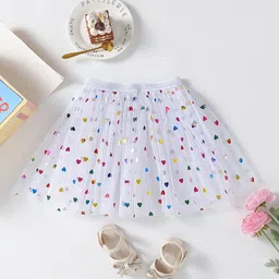 YK Girls Printed Flared Mini Skirt-picture-36