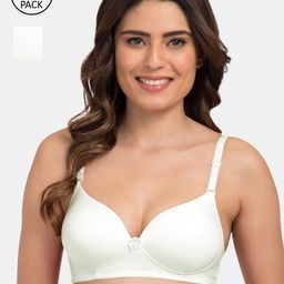 Tweens Off-White Pack of 2 Solid Non-Wired Heavily Padded T-shirt Bra TW-1570-OFFW-2PC-30B-picture-31