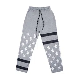 SWEET ANGEL Kids Grey Printed Track Pants-image-77