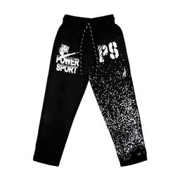 SWEET ANGEL Kids Black & White Printed Track Pants-image-78
