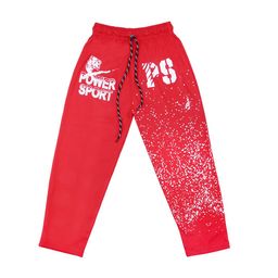 SWEET ANGEL Kids Red Printed Track Pants-image-13