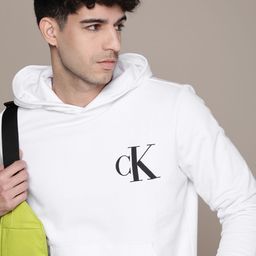 Calvin Klein Jeans Brand Logo Printed Hooded Pullover Sweatshirt-picture-38