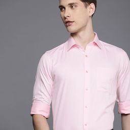 Raymond Self Design Slim Fit Pure Cotton Opaque Formal Shirt-image-8