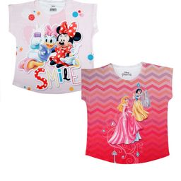 Disney by Wear Your Mind Girls Pack of 2 Multicoloured Princes & Minnie Printed Top-picture-6