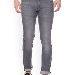Louis Philippe Jeans Men Grey Slim Fit Mid-Rise Clean Look Stretchable Jeans-image-53
