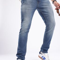The Roadster Life Co. Men Regular Fit Cat Scratches Light Fade Stretchable Jeans-image-42