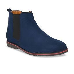 Eego Italy Men Blue Suede Flat Boots-image-94