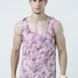 Huetrap Men Pink Printed Scoop Neck T-shirt-image-101