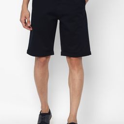 SIMON CARTER LONDON Men Navy Blue Solid Regular Fit Shorts-image-98