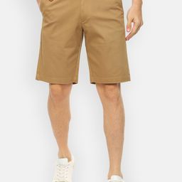 V Dot Men Khaki Solid Regular Fit Regular Shorts-image-76