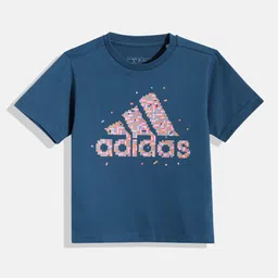 ADIDAS Kids Brand Logo Printed Pure Cotton LK LEGO GT 1 T-shirt-37