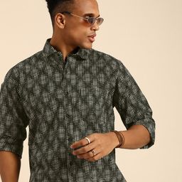 Sangria Men Comfort Opaque Printed Casual Shirt-image-58