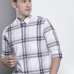 Nautica Button-Down Collar Slim Fit Checked Casual Shirt-picture-29