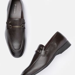 Van Heusen Men Leather Horsebit Loafers-picture-5