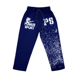 SWEET ANGEL Kids Navy Blue Printed Track Pants-image-15