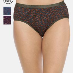 Red Rose Women Pack Of 3 Assorted Basic Briefs Jassi-4XL-image-3