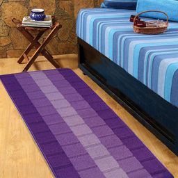 Status Purple Striped Floor Runner-53