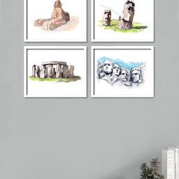 Art Street Set Of 4 Framed Paintings Wall Art-13