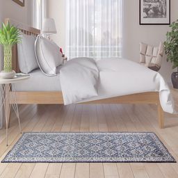 Status Grey & Beige Geometric Floor Runner-43