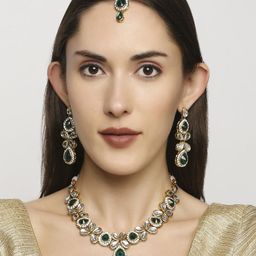 Anouk kundan Studded & Beaded Jewellery Set-8
