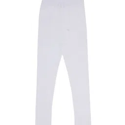 Pantaloons Junior Girls White Solid Ankle-Length Leggings-image-104