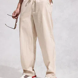 WROGN Men Loose Fit Trousers-image-79