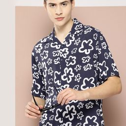 Harvard Floral Printed Casual Shirt-image-88