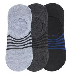 Camey Men Multicoloured Pack of 3 Shoe Liners-picture-3