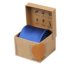 Tossido Men Blue Woven Design Broad Tie-image-41