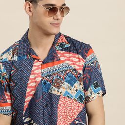 Hancock Relaxed Fit Abstract Printed Casual Resort Shirt-image-47