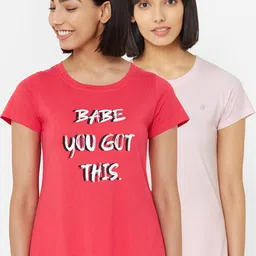 Soie Women Pack Of 2 Lounge T-Shirts-image-58