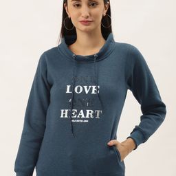 Duke Women Teal Printed Sweatshirt-image-59