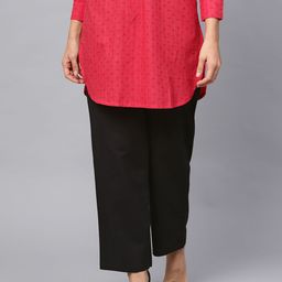 anayna Women Black Solid Straight Palazzos-picture-29
