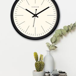 RANDOM Off-White Round Solid Analogue Wall Clock-19