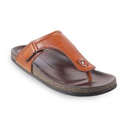 WALKWAY by Metro Men Tan Brown Comfort Sandals-image-49